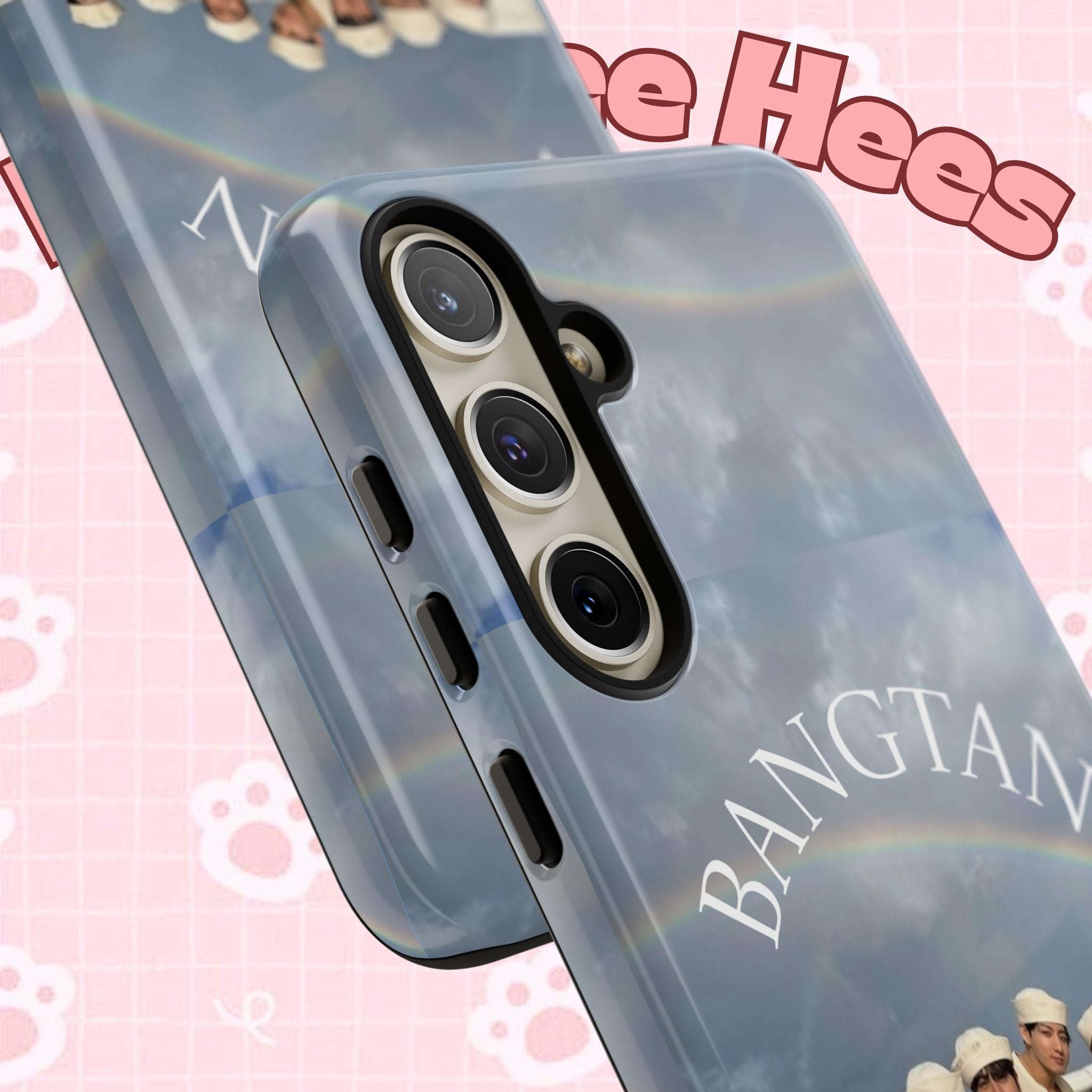 Cute Sailor BTS Swim phone case for iPhone and Samsung, featuring Bangtan Sailor design by Printify.