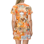 Orange Cat T-Shirt Dress, Pet Memorial - Kitty TeeHees