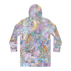 Mermaid Dreams Hoodie Dress, catlober dress, casual petlover dress, Vibrant Fantasy Print clothes, Cozy Casual Wear - Kitty TeeHees