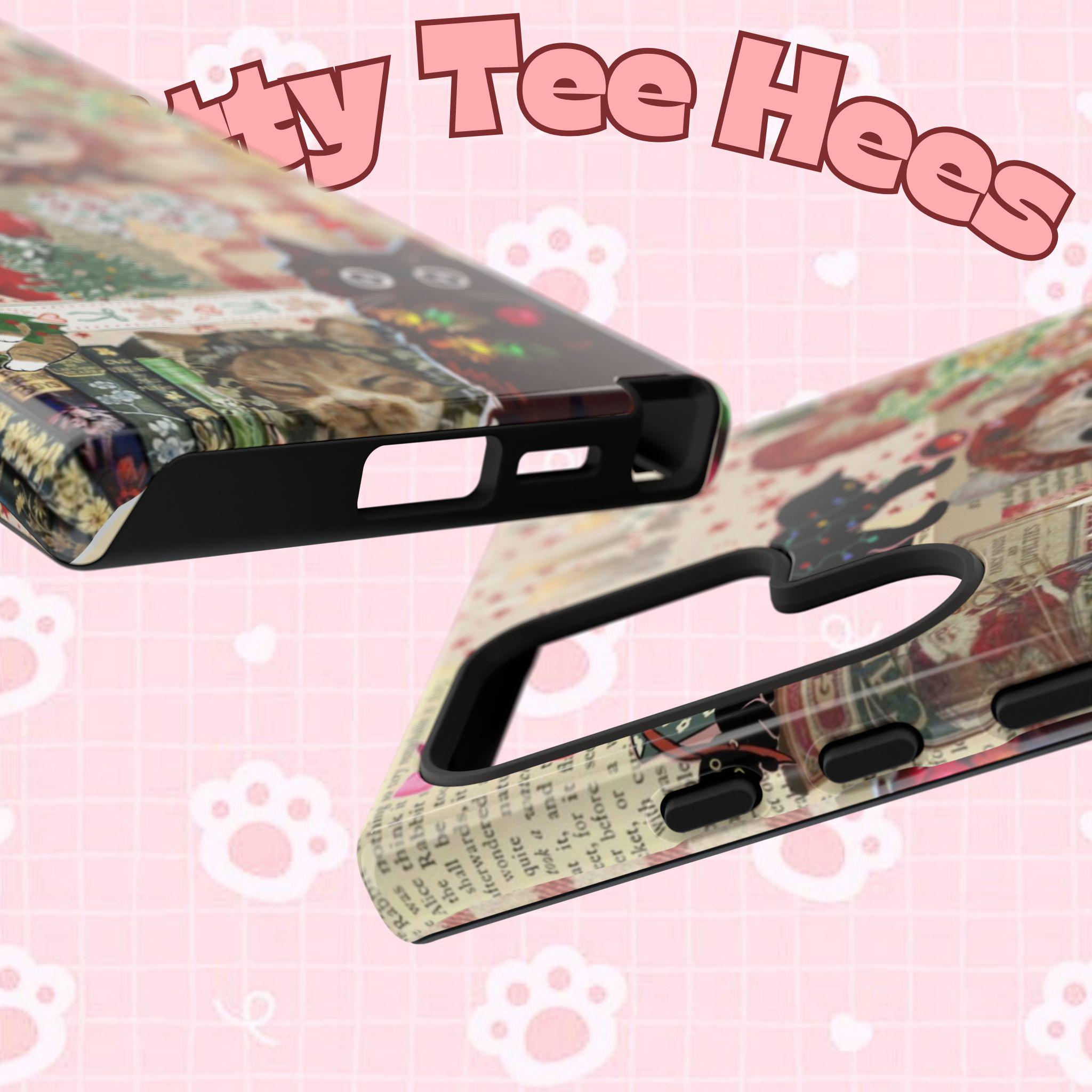Christmas Cats phone case | festive kitten collage iPhone case - Kitty TeeHees