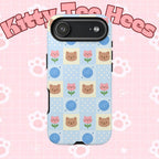 Cat Pattern Tough Cases, Christmas Gift, iPhone 17, Samsung, Protective Phone Cover - Kitty TeeHees