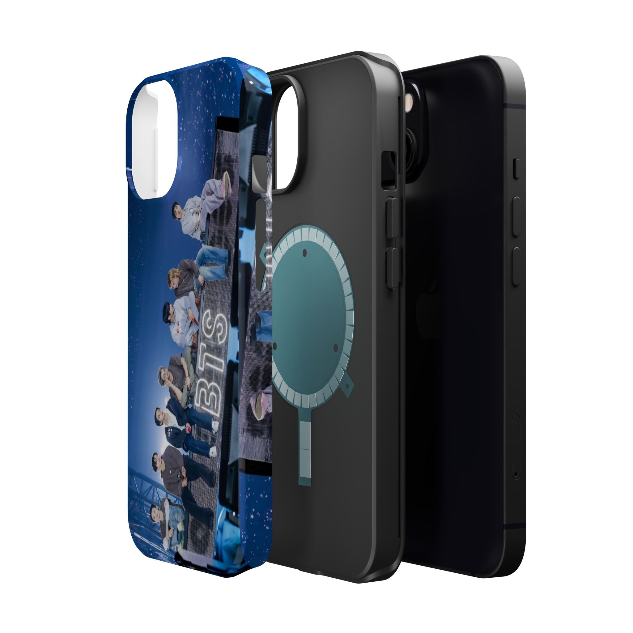 Impact-resistant BTS Bangtan World Tour Arirang phone case for iPhone 17 and Samsung Galaxy 26 Ultra, featuring tour-themed design.