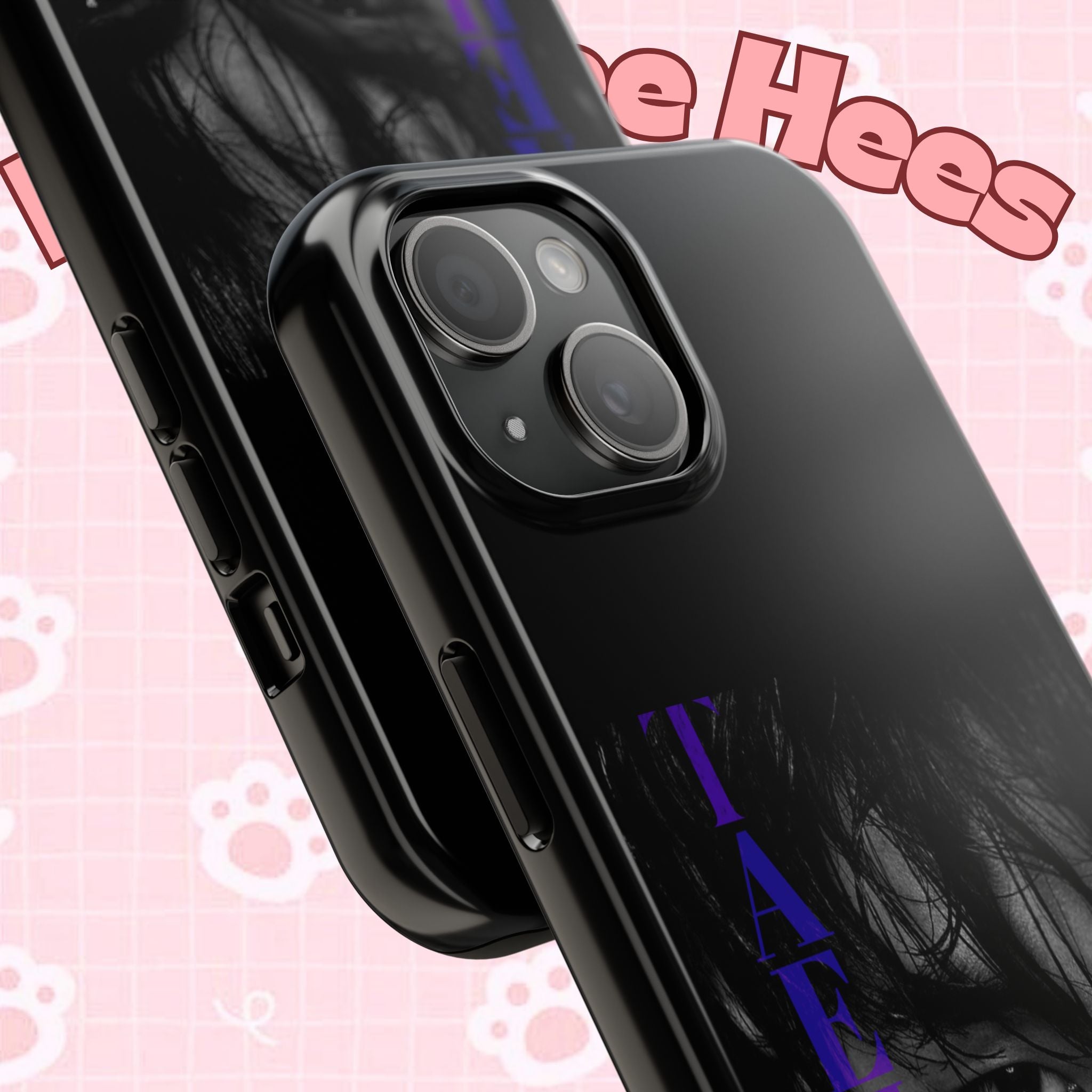 Dark Bangtan BTS Taehyung (V) phone case with Kim Taehyung design for iPhone and Samsung smartphones by Printify.