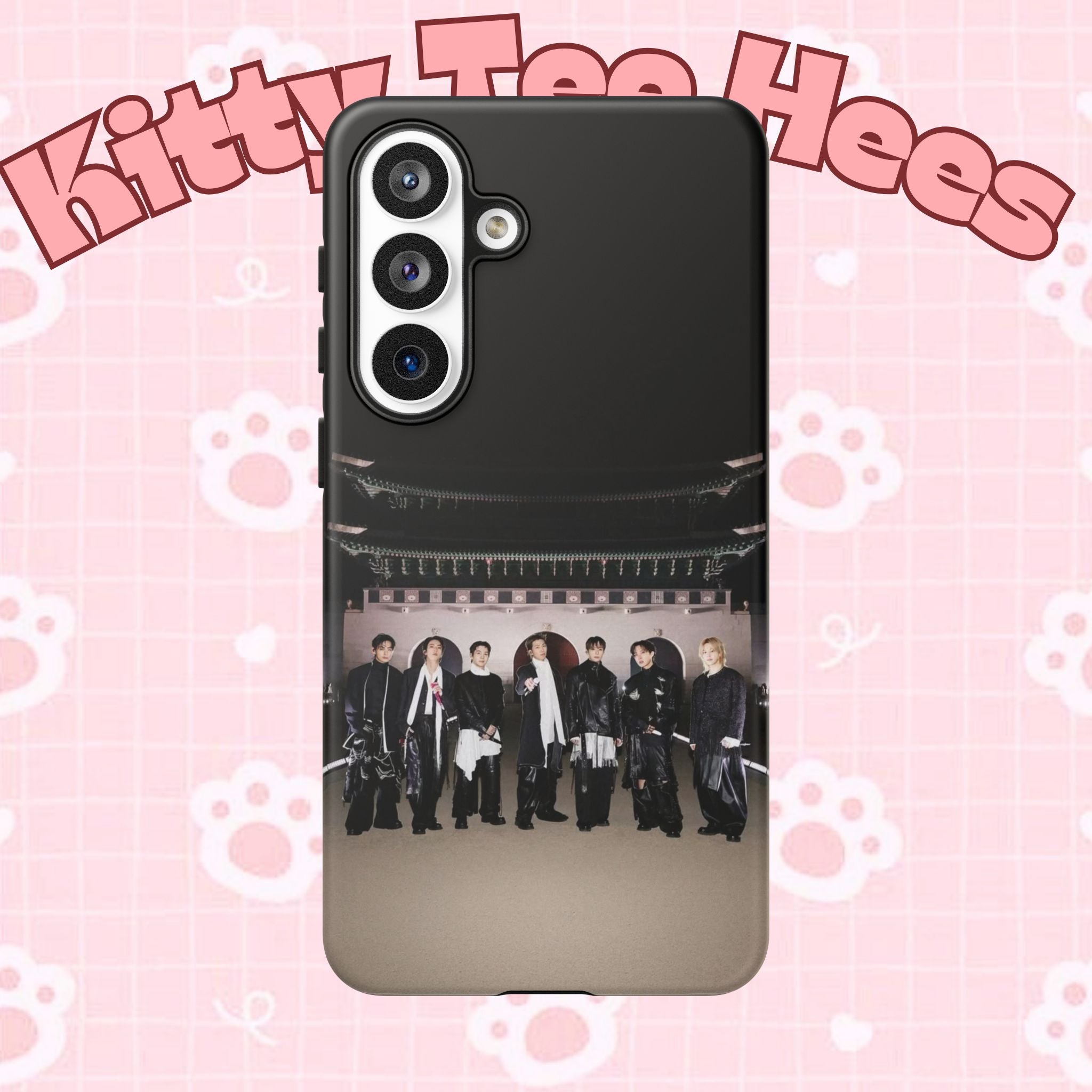 BTS Arirang and Swim Comeback phone case for iPhone, featuring K-pop BTS design on a tough Printify Samsung case.