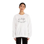Cozy printify cat mom sweatshirt with cute feline print, perfect for pet lovers and cat owners, featuring a comfortable jumper design.
