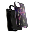Neon Korean script BTS phone case for iPhone and Samsung, impact-resistant, featuring Bangtan Sonyeondan branding.