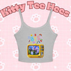 Kids' BTS tank top featuring a retro television K-Pop graphic, cute BTS tee and tank top by Printify
