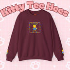 Love Who You Are Kidcore Crewneck Sweatshirt | Retro Colorful Self-Love Design - Kitty TeeHees