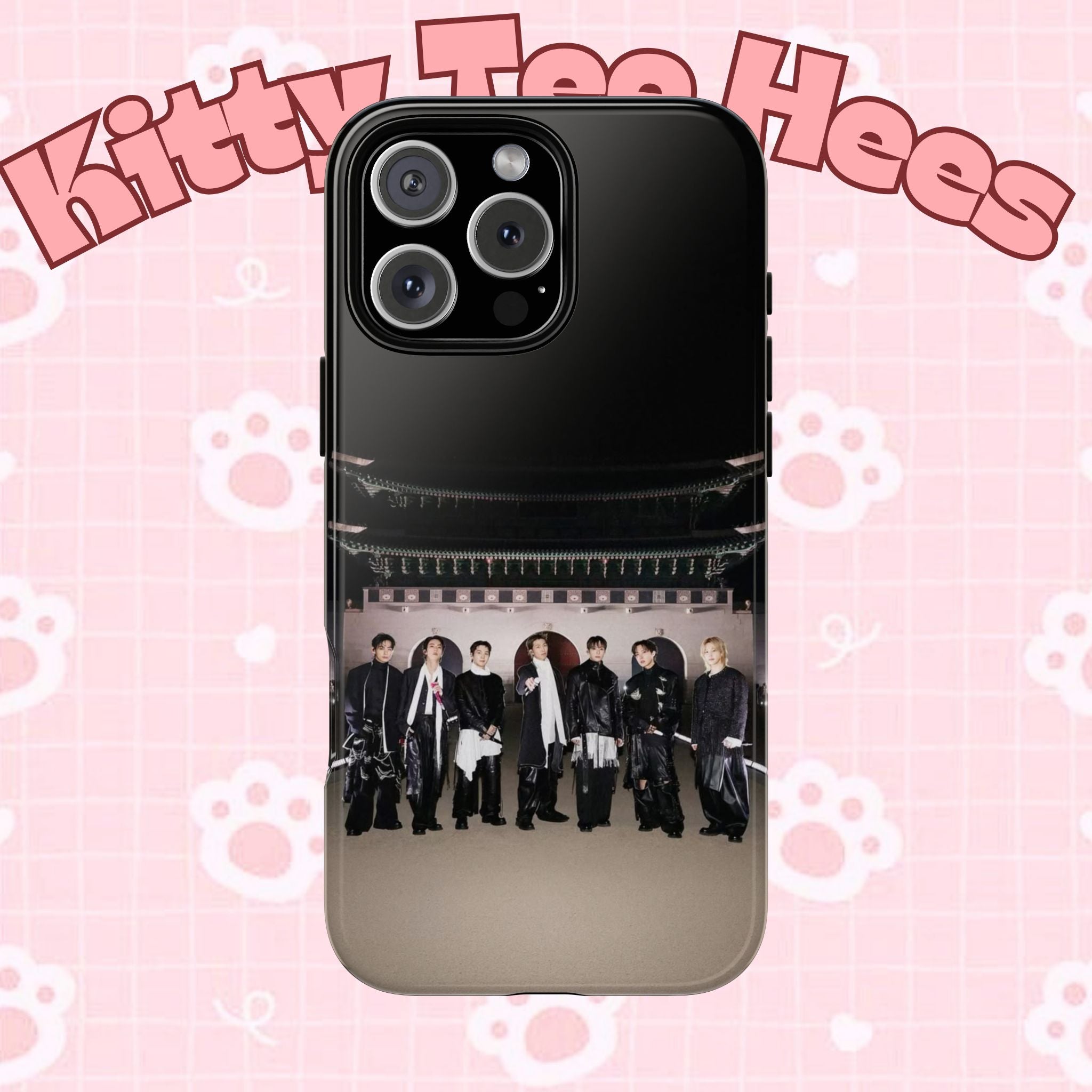 BTS Arirang phone case for iPhone with BTS Swim comeback design, durable Samsung K-pop phone case by Printify.