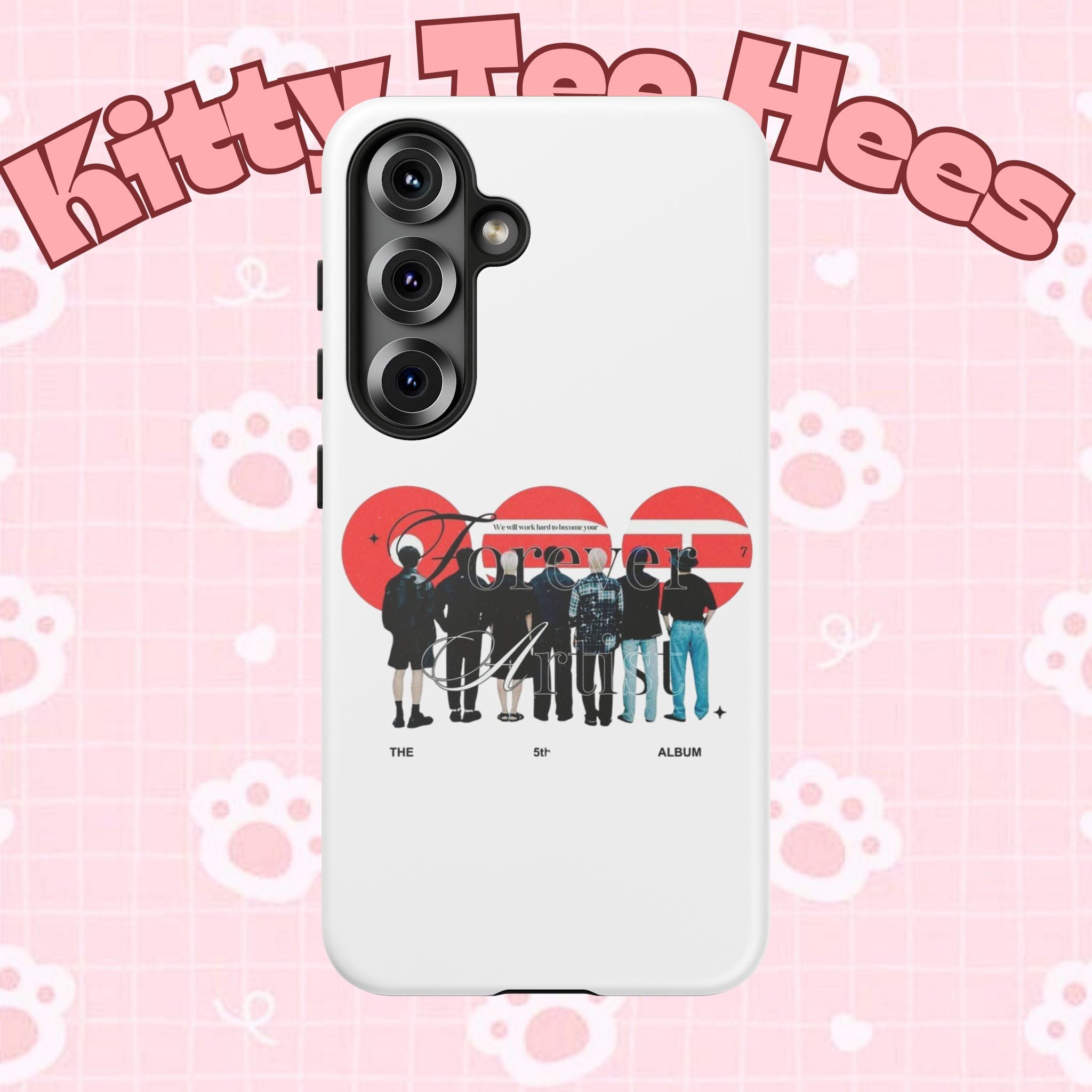 BTS Concert Phone Case with 'Bangtan Arirang' design for iPhone and Samsung, featuring colorful K-Pop themed artwork.