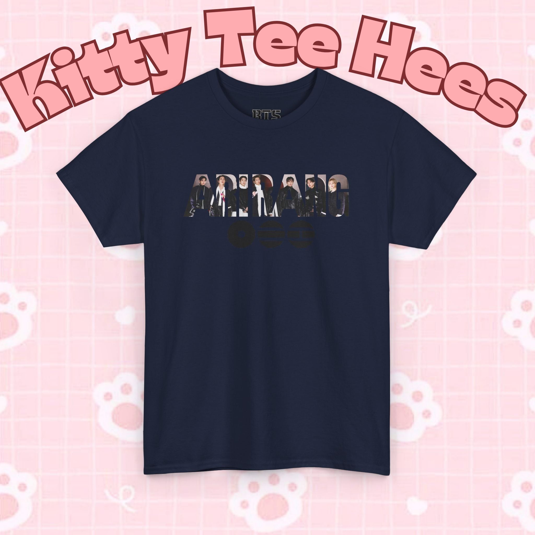 K-Pop inspired BTS concert T-shirt featuring Bangtan graphic design, ideal for BTS world tour fans and K-pop enthusiasts.