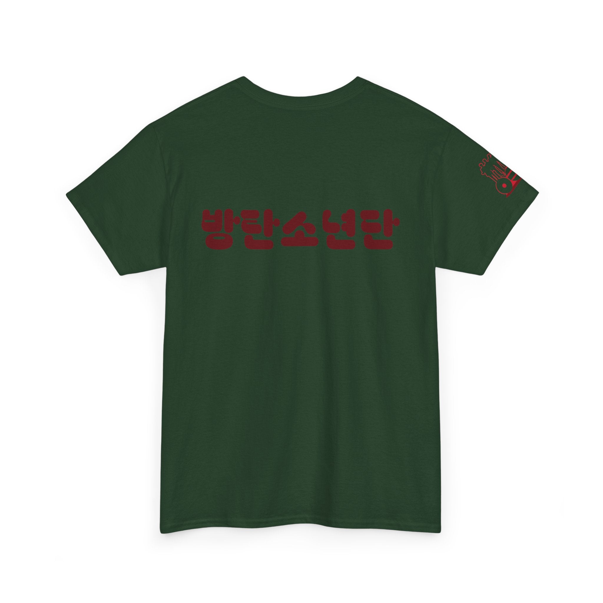 BTS Arirang T-shirt with Korean Hangul print, featuring BTS World Tour 2026 comeback design, casual concert fit by Printify