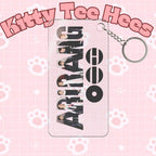 Clear Arirang BTS keychain with Bee Logo, featuring a cute design, perfect as a K-pop concert accessory.