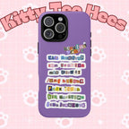Custom BTS member names phone case featuring Jungkook, Jimin, and Rap Monster for iPhone 17, durable Printify Tough Case