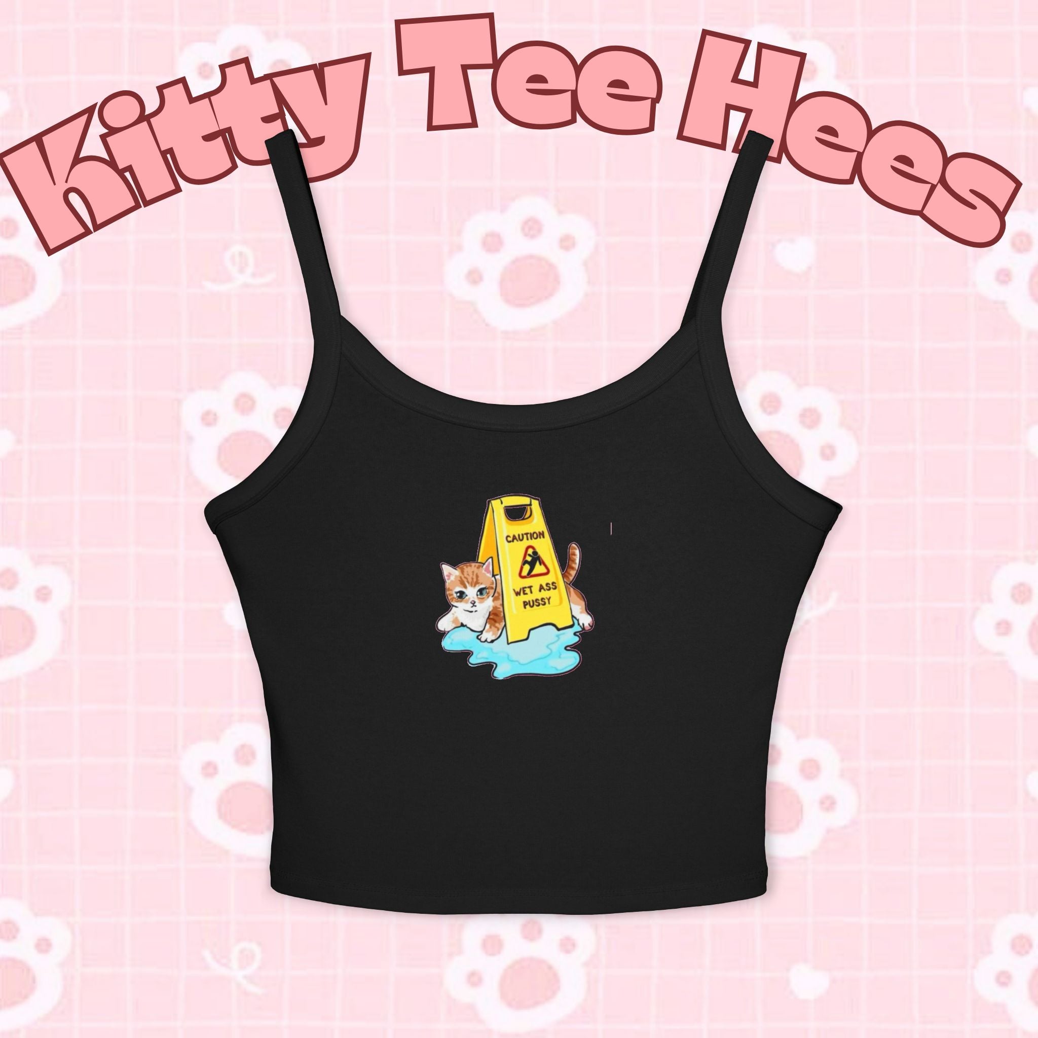 Fun cat warning tank top for women, featuring a cute pet-themed design, perfect for summer wear and cat lover gifts.