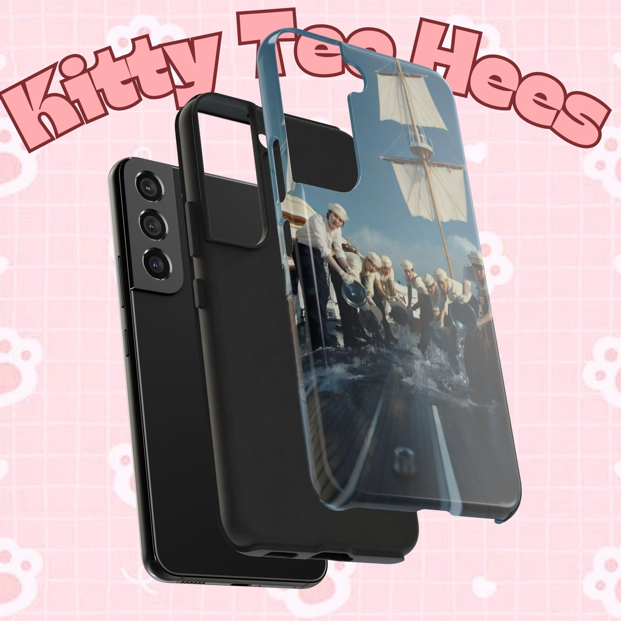 Cute Sailor BTS phone case with K-pop design, featuring BTS Arirang artwork, perfect for fans of the popular band.