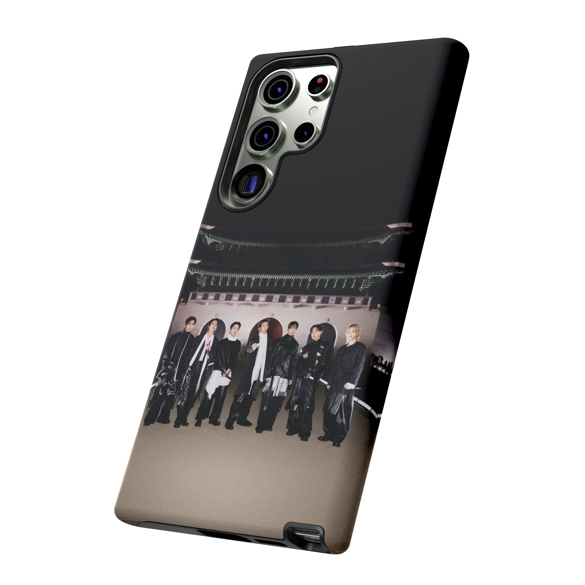 BTS Arirang phone case with BTS Swim Comeback design for iPhone, durable Samsung K-pop phone case by Printify.