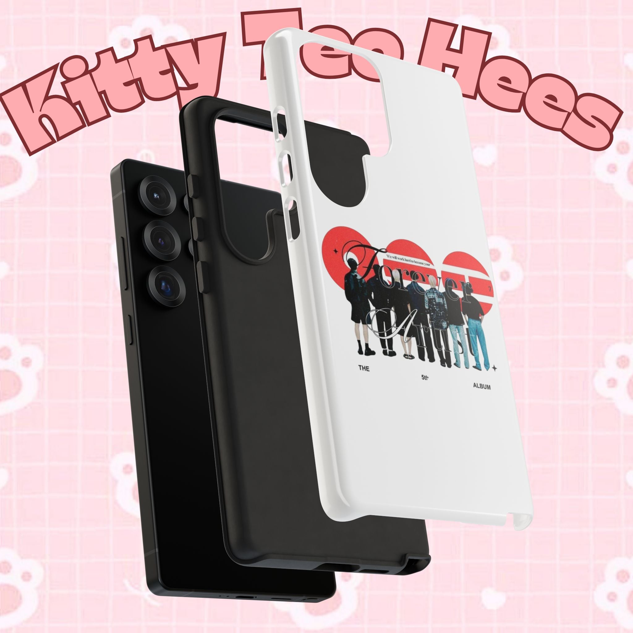 BTS Concert Phone Case with 'Bangtan Arirang' design for iPhone and Samsung, featuring K-pop band artwork and vibrant colors