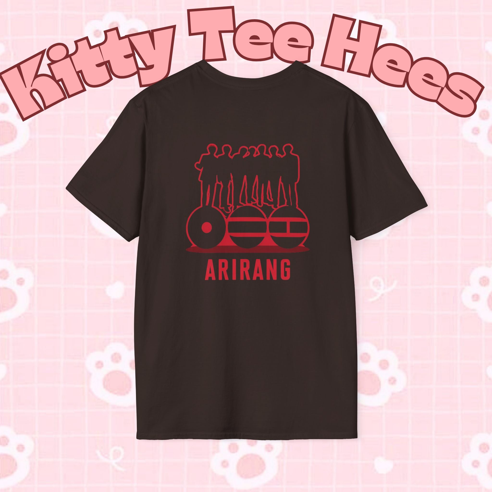 Arirang2026 BTS concert T-shirt featuring K-pop band print, casual band photo tee for BTS fans and K-pop enthusiasts.