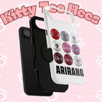 Printify BTS Bangtan Arirang vinyl record grid phone case, impact-resistant design featuring cool BTS fan merch artwork.