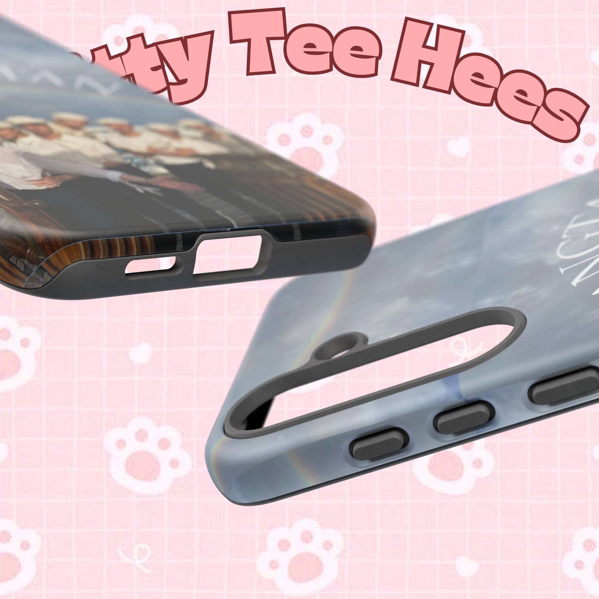 Cute Sailor BTS Swim phone case for iPhone and Samsung, featuring Bangtan Sailor design by Printify on a smartphone case.