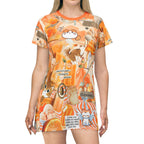 Orange Cat T-Shirt Dress, Pet Memorial - Kitty TeeHees