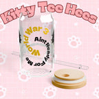 Kitty Decor Sipper Glass: Fun Drinkware for Cat Lovers - Kitty TeeHees