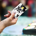 Jung Kook KPOP poster and anime sticker film skin cover case for debit and credit cards, featuring Kitty TeeHees branding.