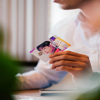 Jung Kook KPOP poster and anime sticker skin cover case for debit and credit cards, featuring colorful design and no chip protection.