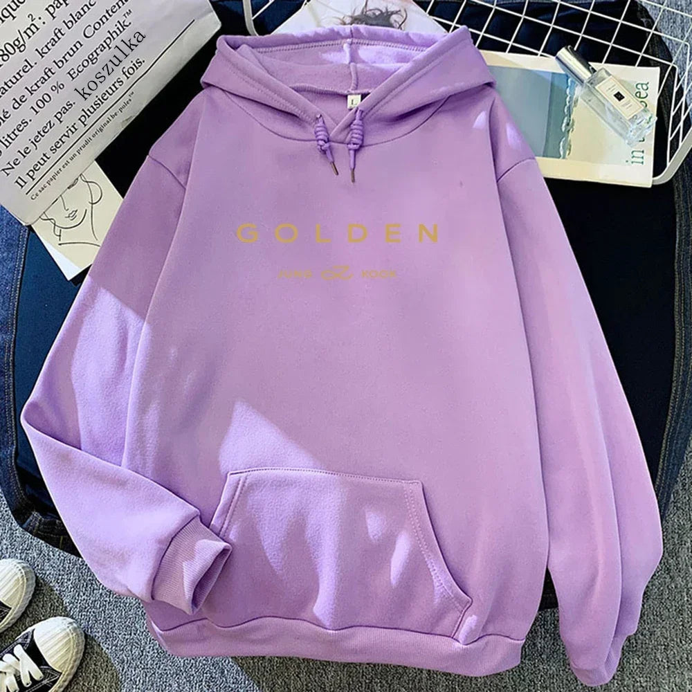 Unisex JungKook Seven hoodie by Kitty TeeHees featuring letter print, fleece material, perfect for autumn and winter wear.