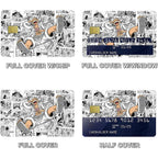 Kitty TeeHees Jung Kook KPOP poster featuring anime-style art, designed as a sticker or card skin cover for small or large debit and credit cards.