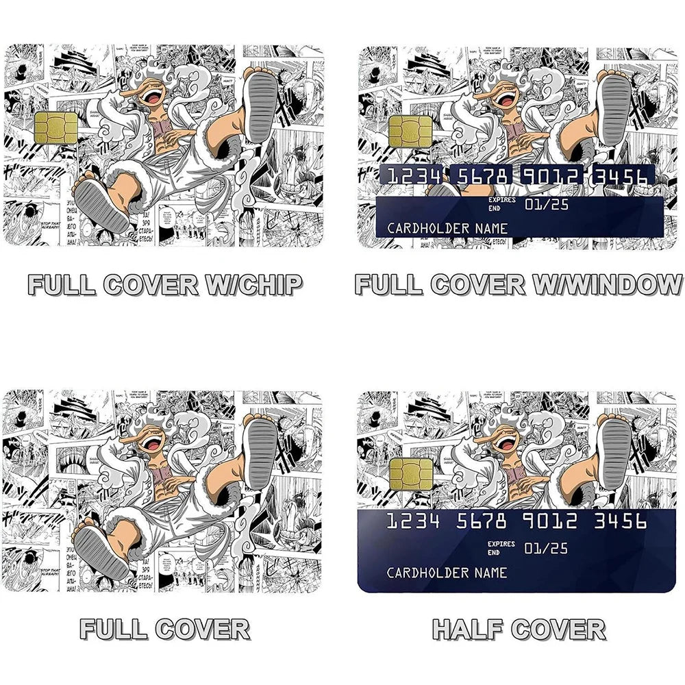Kitty TeeHees Jung Kook KPOP poster featuring anime-style art, designed as a sticker or card skin cover for small or large debit and credit cards.
