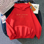 Unisex JungKook Seven hoodie by Kitty TeeHees featuring letter print, fleece material, suitable for autumn and winter.