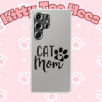 Copy of Cat Mom Flexi Phone Case, Cute Pet Lover Gift, Custom Cat Parent Accessory, Stylish Phone Cover, Cat Lover Merchandise - Kitty TeeHees