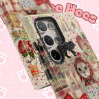 Christmas Cats phone case | festive kitten collage iPhone case - Kitty TeeHees