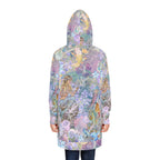 Mermaid Dreams Hoodie Dress, catlober dress, casual petlover dress, Vibrant Fantasy Print clothes, Cozy Casual Wear - Kitty TeeHees