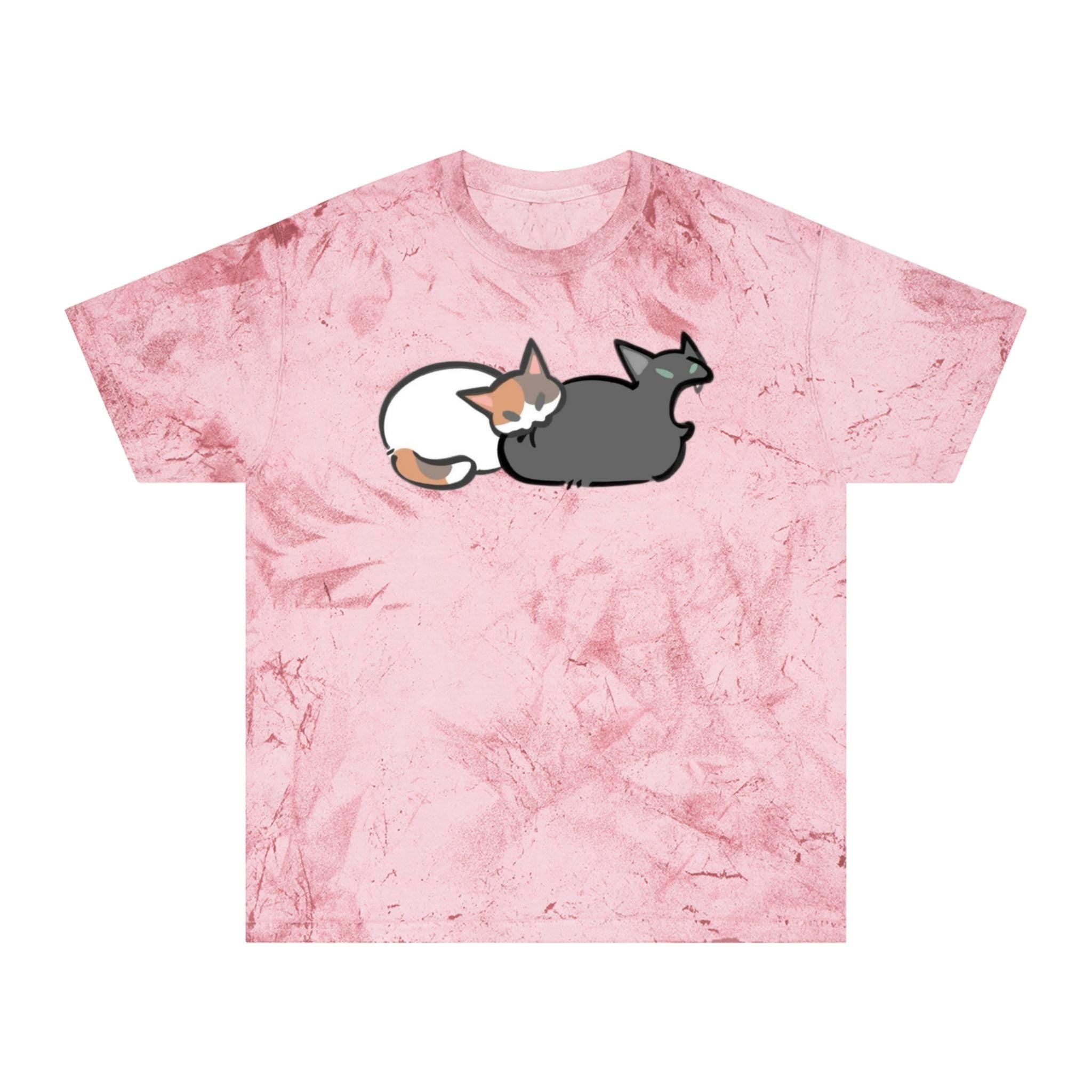 Color Blast Cat T-Shirt, Soft Cotton Tee for Cat Lovers - Kitty TeeHees