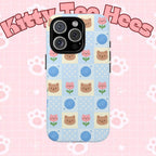 Cat Pattern Tough Cases, Christmas Gift, iPhone 17, Samsung, Protective Phone Cover - Kitty TeeHees
