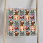 Christmas Pet Hand Towel, Holiday Kitchen Bathroom Decor - Kitty TeeHees