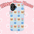 Cat Pattern Tough Cases, Christmas Gift, iPhone 17, Samsung, Protective Phone Cover - Kitty TeeHees