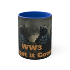WW3 Cat Accent Mug, meme mug, funny mugs, Colorful Cat Coffee Cup, Personalized Gift for Gamers, Humorous Tea Mug, Unique Birthday Present - Kitty TeeHees