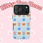 Cat Pattern Tough Cases, Christmas Gift, iPhone 17, Samsung, Protective Phone Cover - Kitty TeeHees
