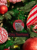 Funny Pet Photo Christmas Ball Ornament, 2025 Christmas gift - Kitty TeeHees