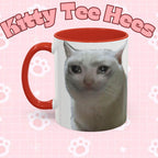 Joke Sad Cat Meme Mug Funny Crying Cat Gift - Kitty TeeHees