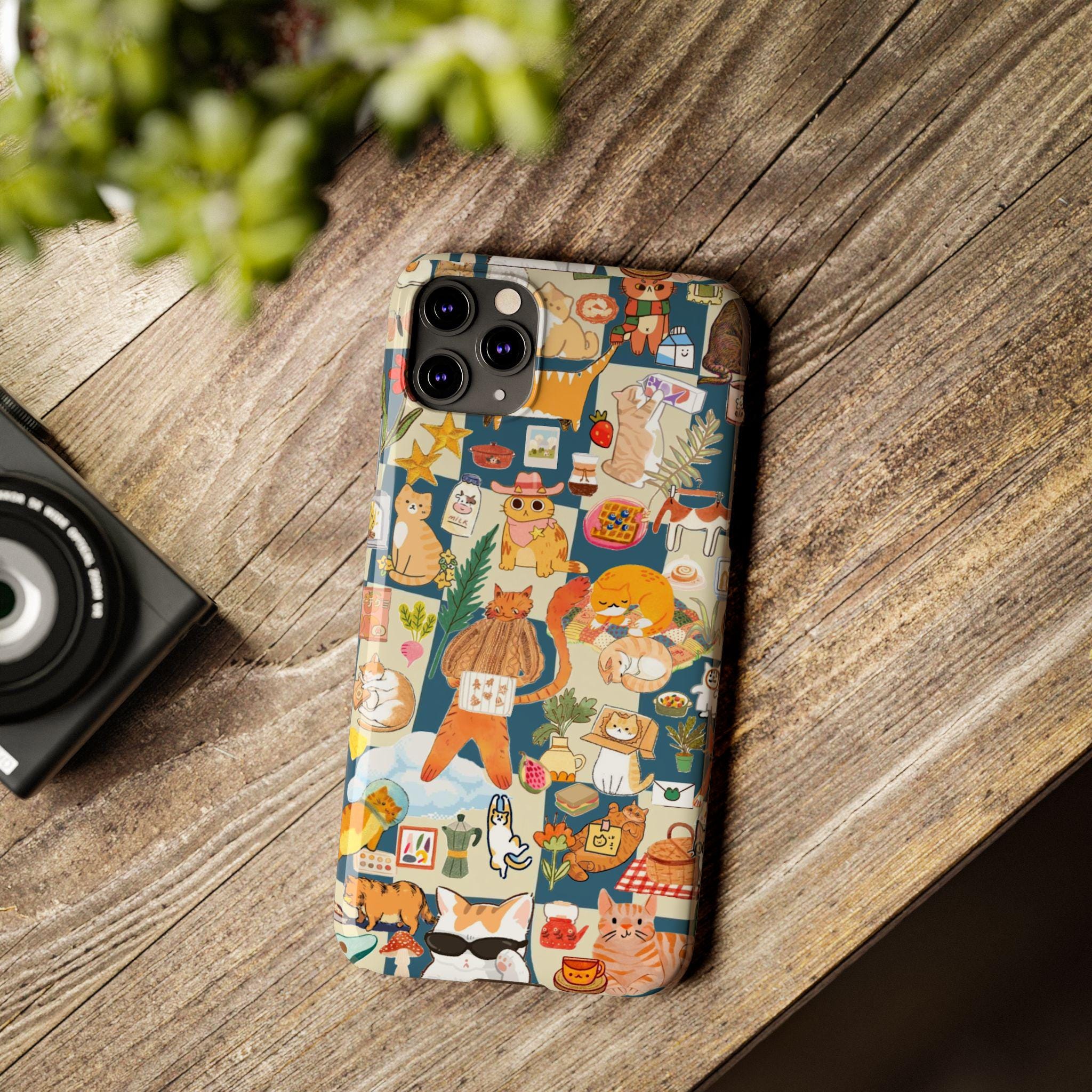 Orange Cat Phone Case: Slim, Lightweight, and UV Protected - Kitty TeeHees