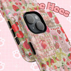 Strawberry Bunny MagSafe Case Tough Magnetic Case | Phone Protection - Kitty TeeHees