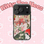 Strawberry head cat phone case, iphone 17 case,Cute Animal Clear Phone Case, Whimsical Nature Design, Perfect Gift for Cat Lovers - Kitty TeeHees