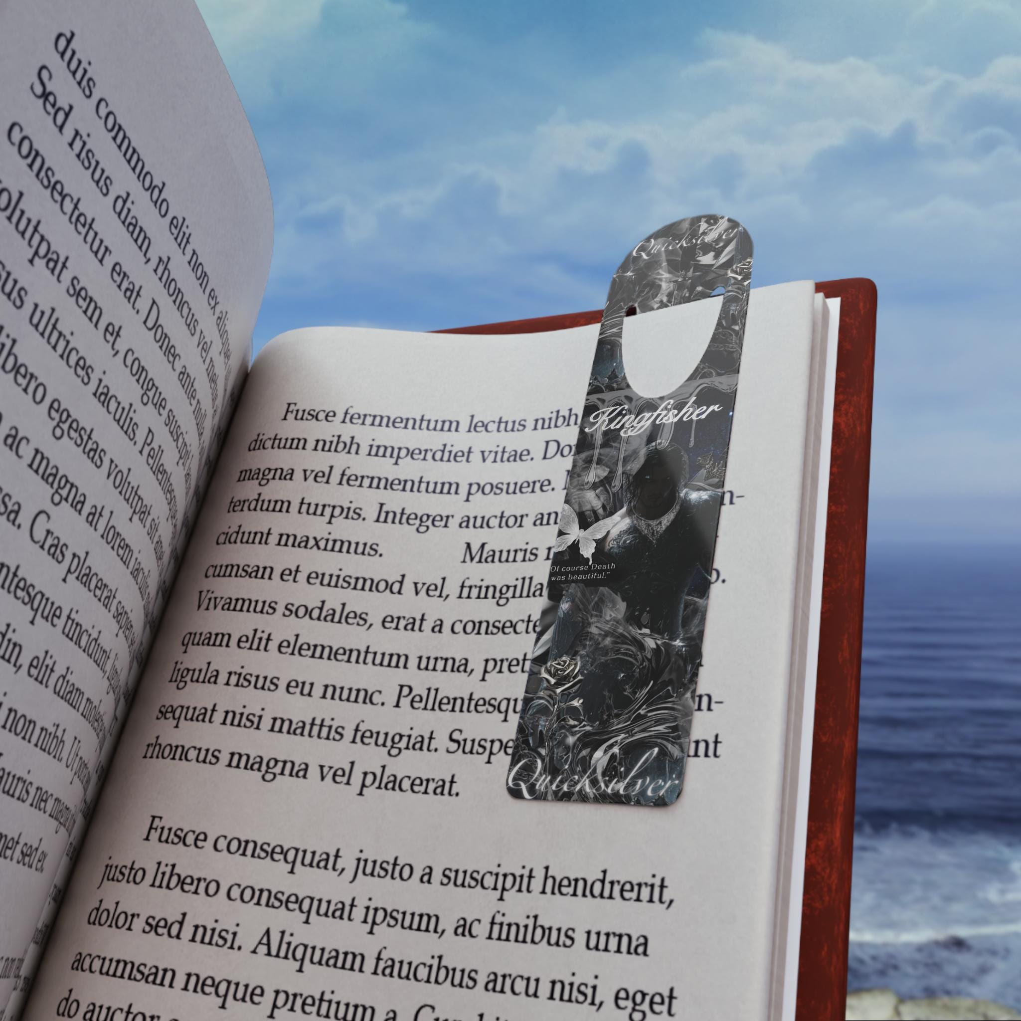 Kingfisher Quicksilver bookmark | Dark Romance BookTok - Kitty TeeHees