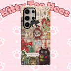 Christmas Cats phone case | festive kitten collage iPhone case - Kitty TeeHees